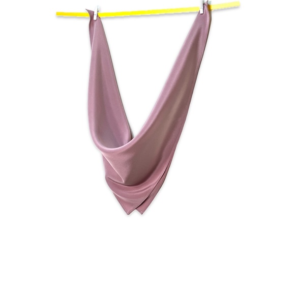 NWT SILKLETTE  Blush Crush 100% Fine Silk Kerchief Scarf ROSE CHAMPAGNE - Picture 8 of 8